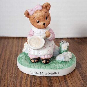 Little Miss Muffet Nursery Rhyme Porcelain Figurine Bronson Collectibles 1994